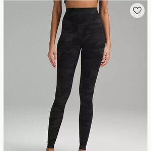lululemon athletica Black Camouflage Leggings